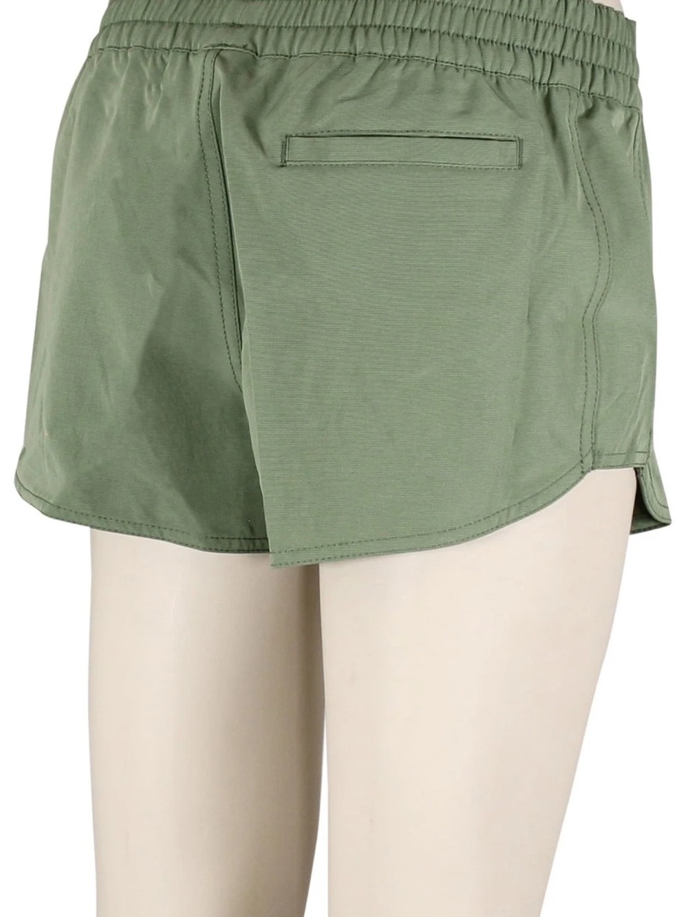 Volcom Women's Sage Green Elastic Waist Athletic Shorts - Picture 3 of 3